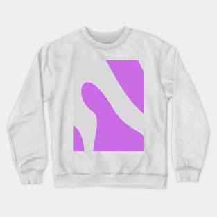 Boho purple and gray pastel swirl pattern Crewneck Sweatshirt